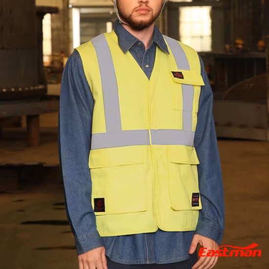 Wholesale Workwear Hi Vis Customizable Reflective Polyester Safety Vest